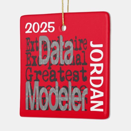 Data Modeler Extraordinaire CUSTOM Keramisch Ornament (Links)