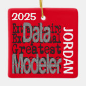 Data Modeler Extraordinaire CUSTOM Keramisch Ornament (Voorkant)