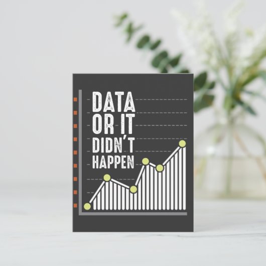 Data Nerd Behavior Analyst Statistics Scientist Briefkaart (Staand voorkant)