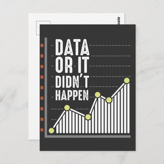 Data Nerd Behavior Analyst Statistics Scientist Briefkaart (Voorkant / Achterkant)