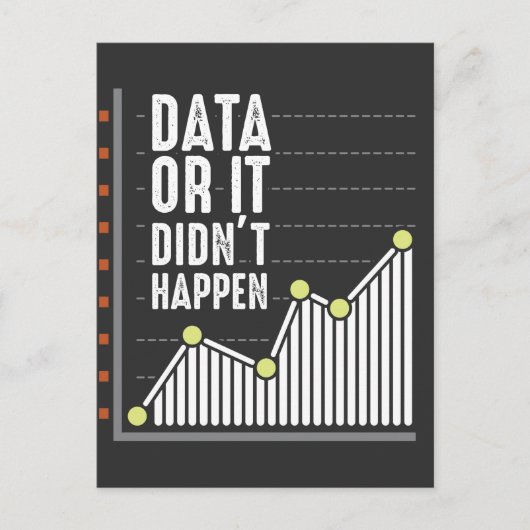 Data Nerd Behavior Analyst Statistics Scientist Briefkaart (Voorkant)