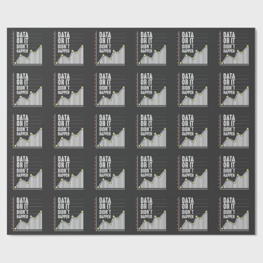 Data Nerd Behavior Analyst Statistics Scientist Cadeaupapier (Vlak)