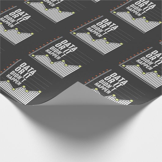 Data Nerd Behavior Analyst Statistics Scientist Cadeaupapier (Hoek)