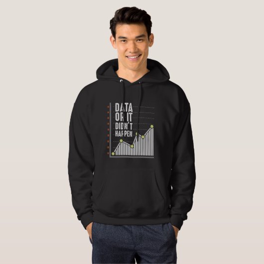 Data Nerd Behavior Analyst Statistics Scientist Hoodie (Voorkant volledig)