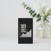 Data Nerd Behavior Analyst Statistics Scientist Visitekaartje (Staand voorkant)