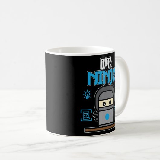 Data Ninja Data Analist Wetenschapper Informatica Koffiemok (Voorkant rechts)