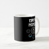 Data Ninja - Data Geek - Big Data Analysts Gift Koffiemok (Voorkant rechts)