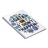 Data of het is niet gebeurd Analytics & Humor Notitieboek (Rechterzijde)