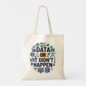 Data of het is niet gebeurd Analytics & Humor Tote Bag (Achterkant)