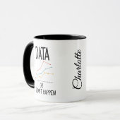 Data of het is niet gebeurd mok (Voorkant links)