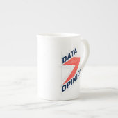 DATA > OPINIONS Bone China Mug | Geek Coffee Cup Porselein Kop (Voorkant rechts)