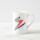 DATA > OPINIONS Bone China Mug | Geek Coffee Cup Porselein Kop (Rechts)