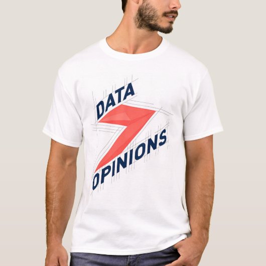 DATA > OPINIONS Men’s T-Shirt | Geek Tee (Voorkant)