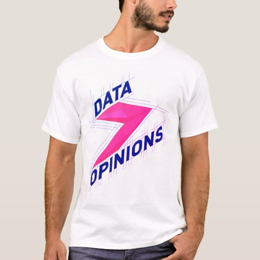 DATA > OPINIONS Men’s T-Shirt | Geek Tee - Bright (Voorkant)