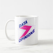 DATA > OPINIONS Mug | Geek Coffee Cup - Bright Koffiemok (Links)