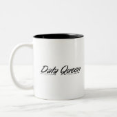 Data Queen - Accounting Two-Tone Coffee Mok (Links)