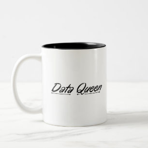 Data Queen - Accounting Two-Tone Coffee Mok