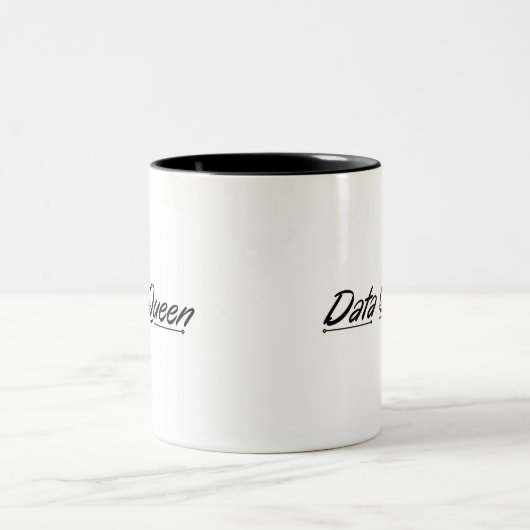 Data Queen - Accounting Two-Tone Coffee Mok (Center)