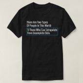 data science data data analyst grappig t-shirt (Design voorkant)