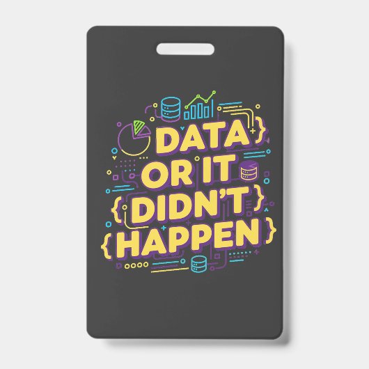 Data Science Design - Data of het is niet gebeurd Badge (Voorzijde)