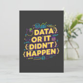 Data Science Design - Data of het is niet gebeurd Kaart (Staand voorkant)
