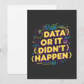 Data Science Design - Data of het is niet gebeurd Kaart (Voorkant / Achterkant)