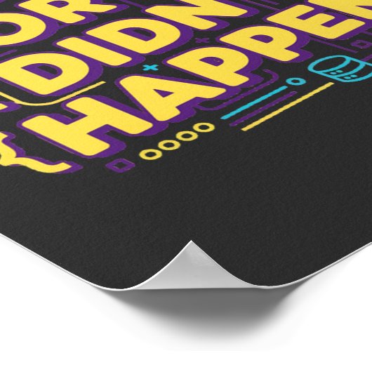 Data Science Design - Data of het is niet gebeurd Poster (Hoek)