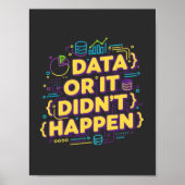 Data Science Design - Data of het is niet gebeurd Poster (Voorkant)