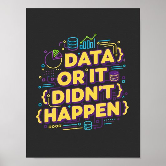 Data Science Design - Data of het is niet gebeurd Poster (Voorkant)