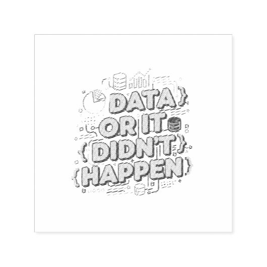 Data Science Design - Data of het is niet gebeurd Zelfinktende Stempel (Design)