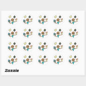 Data Science Ronde Sticker (Vel)