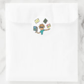 Data Science Ronde Sticker (Tas)
