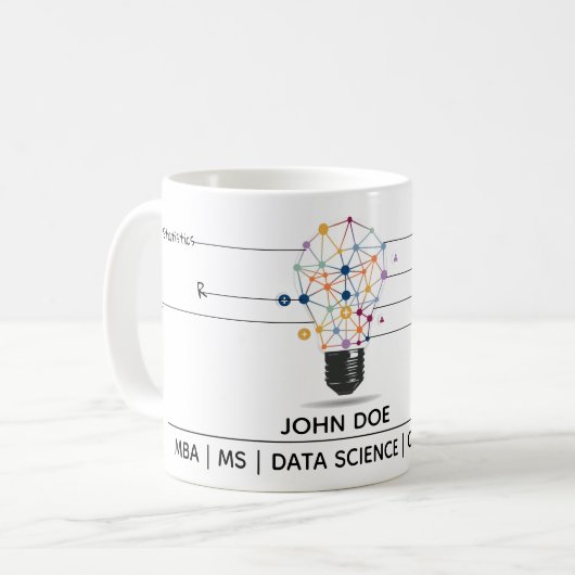 Data Science Visitekaartje Koffiemok (Voorkant links)