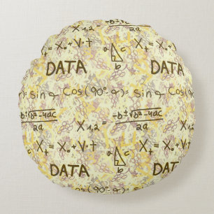 Data Science Wiskunde en Codeerpatroon Ronde Worpk Rond Kussen
