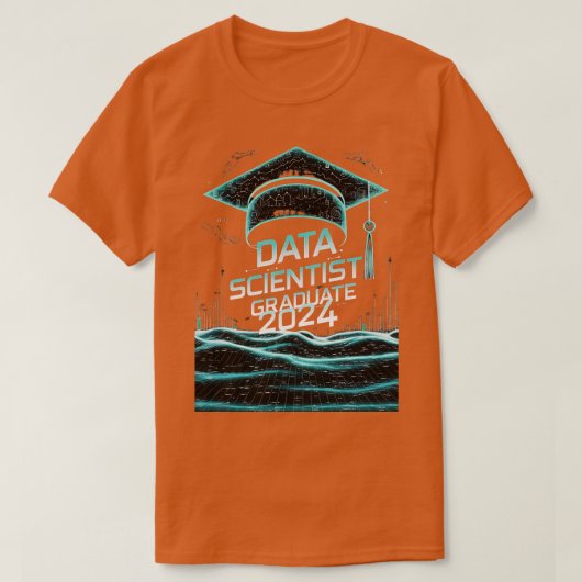 data scientist Afstuderen 2024 Grappig Statistisch T-shirt (Design voorkant)