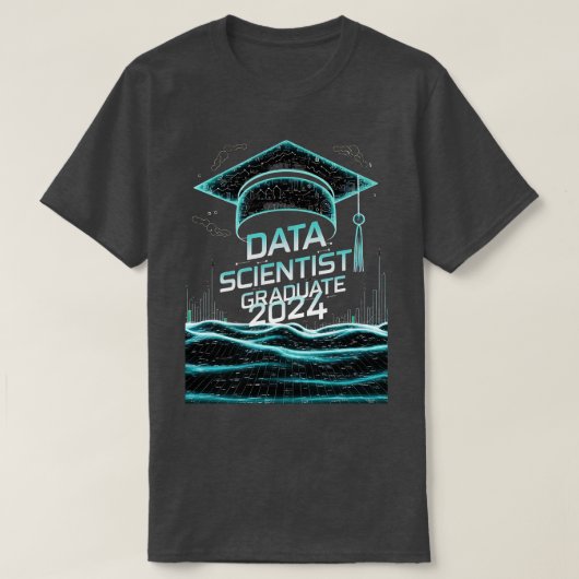 data scientist Afstuderen 2024 Grappig Statistisch T-shirt (Design voorkant)