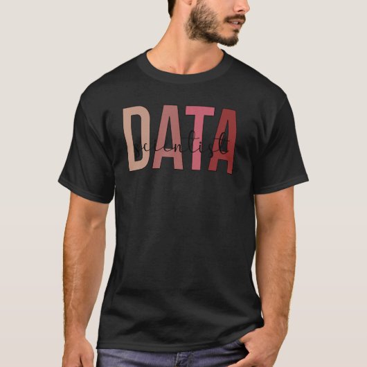 Data Scientist Boho Data Science Data Scientists T-shirt (Voorkant)