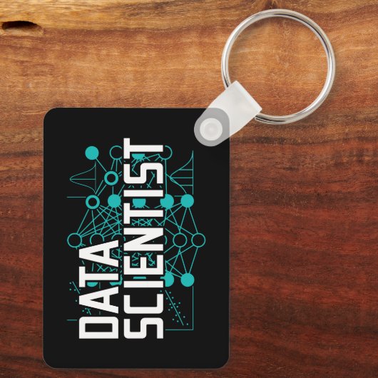 Data Scientist Data Analyst Gift Sleutelhanger (Achterkant)