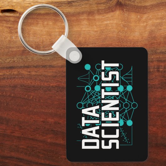 Data Scientist Data Analyst Gift Sleutelhanger (Voorkant)