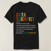 Data Scientist Definition Funny Data Analyst Noun T-shirt (Design voorkant)