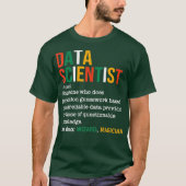 Data Scientist Definition Funny Data Analyst T-shirt (Voorkant)