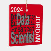 Data Scientist Extraordinaire CUSTOM Keramisch Ornament (Rechts)