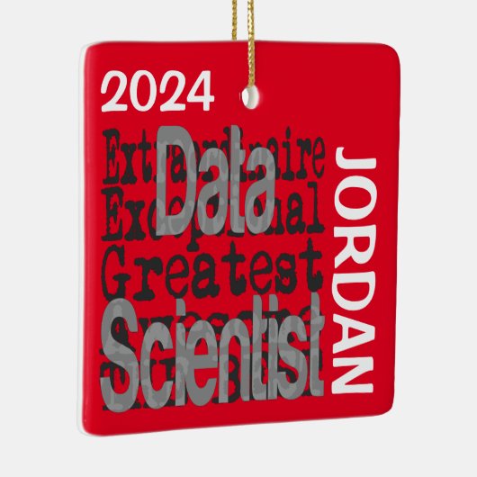 Data Scientist Extraordinaire CUSTOM Keramisch Ornament (Rechts)