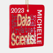Data Scientist Extraordinaire CUSTOM Keramisch Ornament (Rechts)