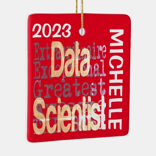 Data Scientist Extraordinaire CUSTOM Keramisch Ornament (Rechts)