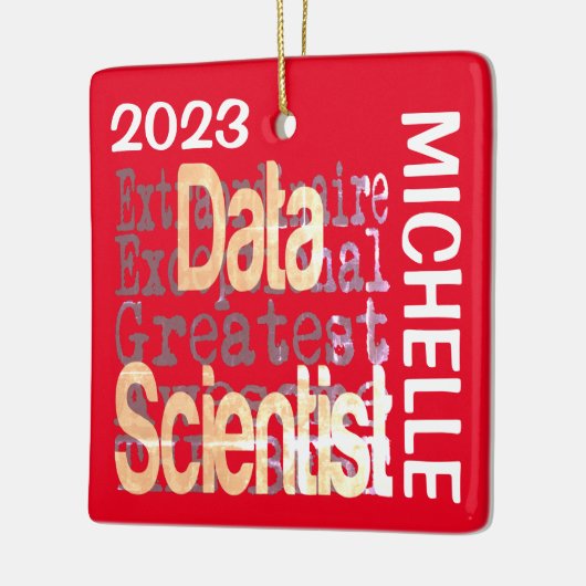 Data Scientist Extraordinaire CUSTOM Keramisch Ornament (Links)