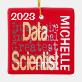 Data Scientist Extraordinaire CUSTOM Keramisch Ornament (Voorkant)