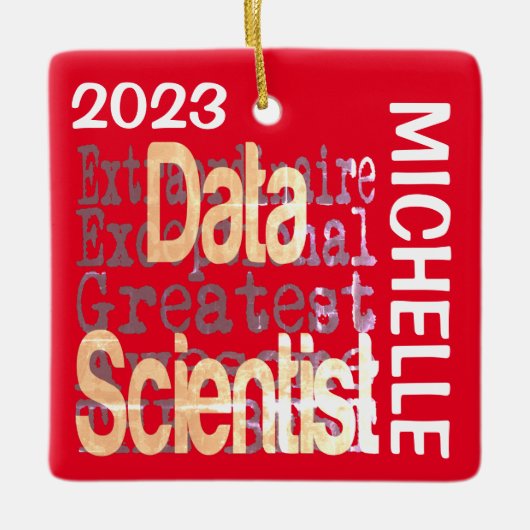 Data Scientist Extraordinaire CUSTOM Keramisch Ornament (Voorkant)