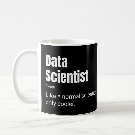 Data Scientist Grappige Koele Analist Definitie Koffiemok (Links)