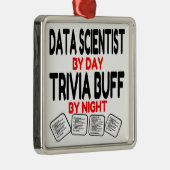 Data Scientist houdt van trivia Metalen Ornament (Rechts)